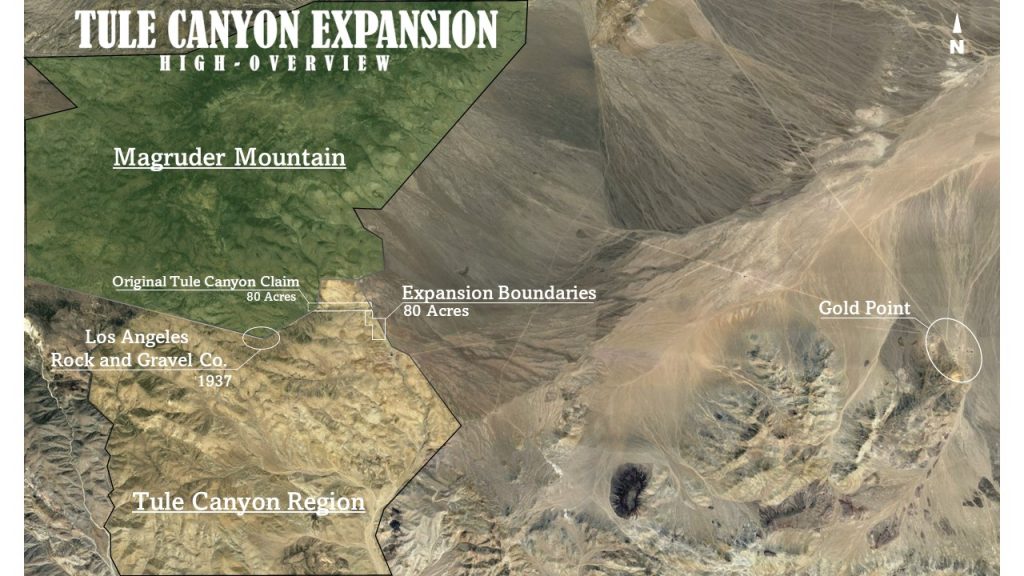 Tule Canyon #2 & #3 — aerial overview
