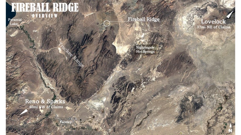 Fireball Ridge — aerial overview