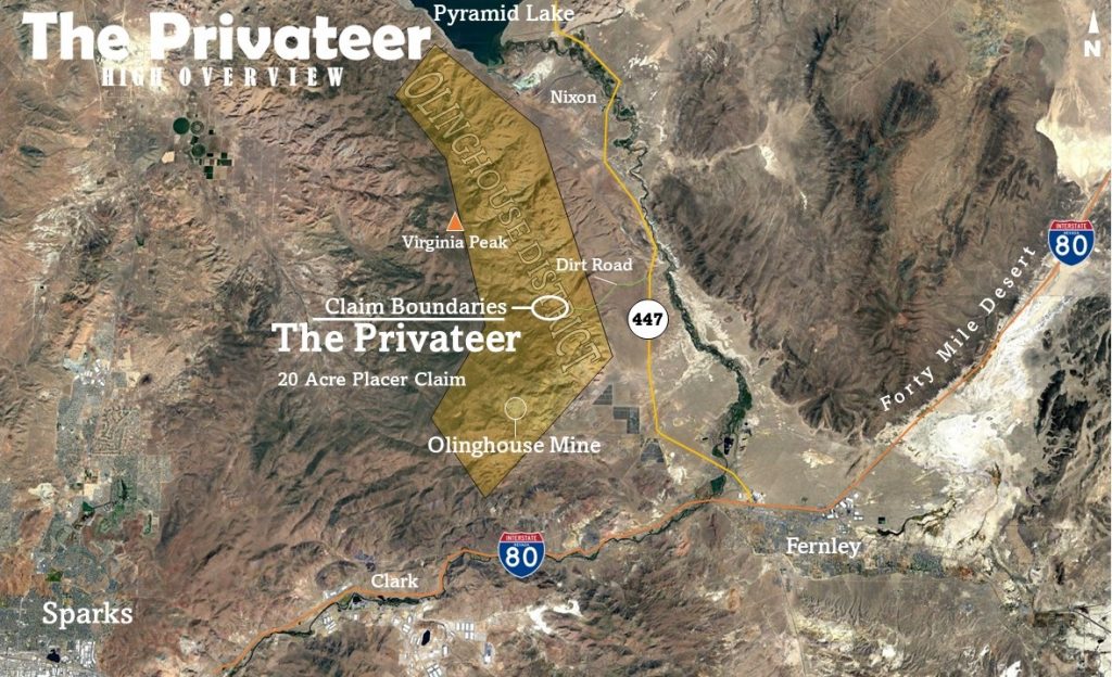 Gold Nuggets on the Privateer — aerial overview