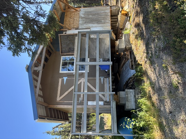 The Sunny Side Up cabin, exterior — Sunny Side Up claims, Delta River Mining District, Alaska