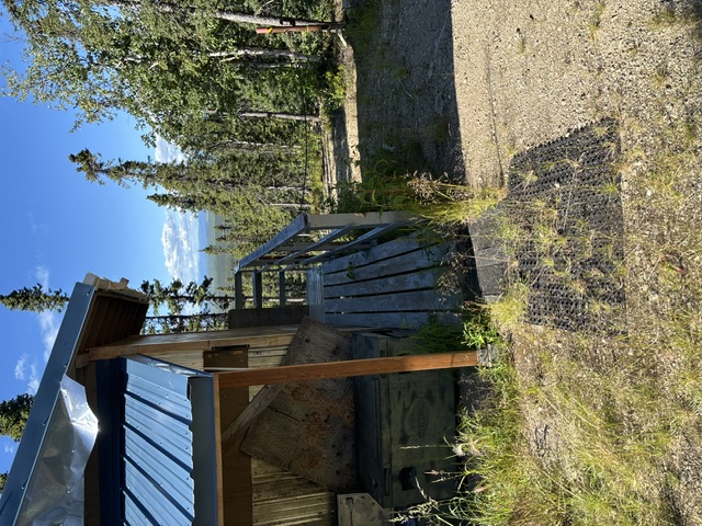 Accessibility ramp leading into the cabin