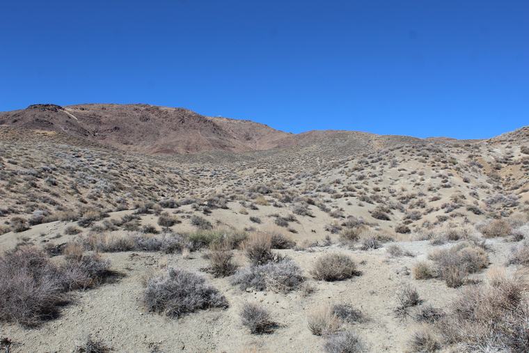 View east across the valley from the claim block toward Fernley