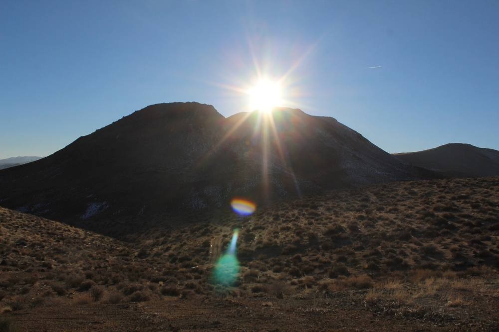 Churchill Butte uplands at last light