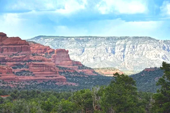 Sedona Sunrise #12 — red rocks below the Mogollon Rim