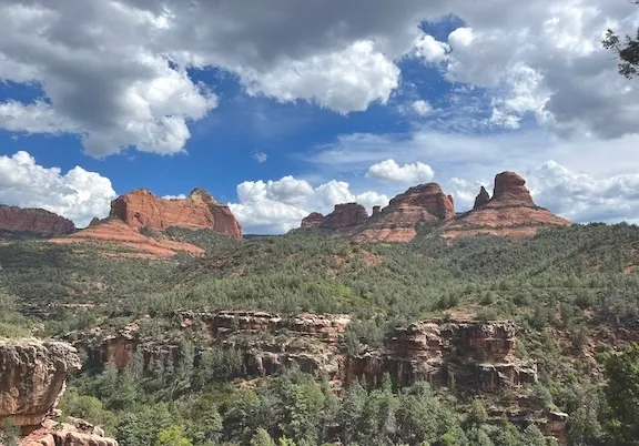 Sedona Sunrise #12 — red rock cliffs and canyon