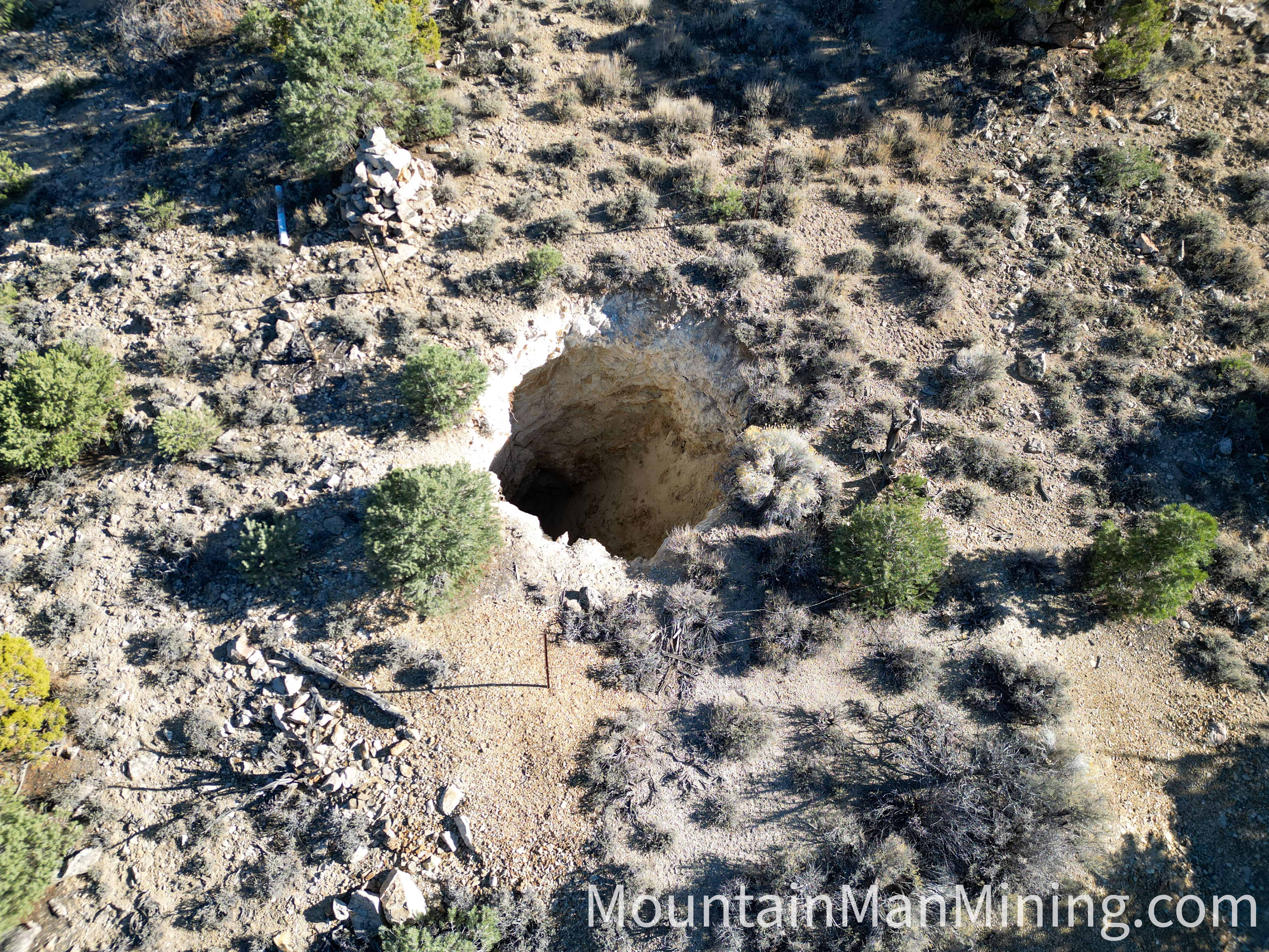 The Enriquez &mdash; Aerial overview of the workings and old dumps