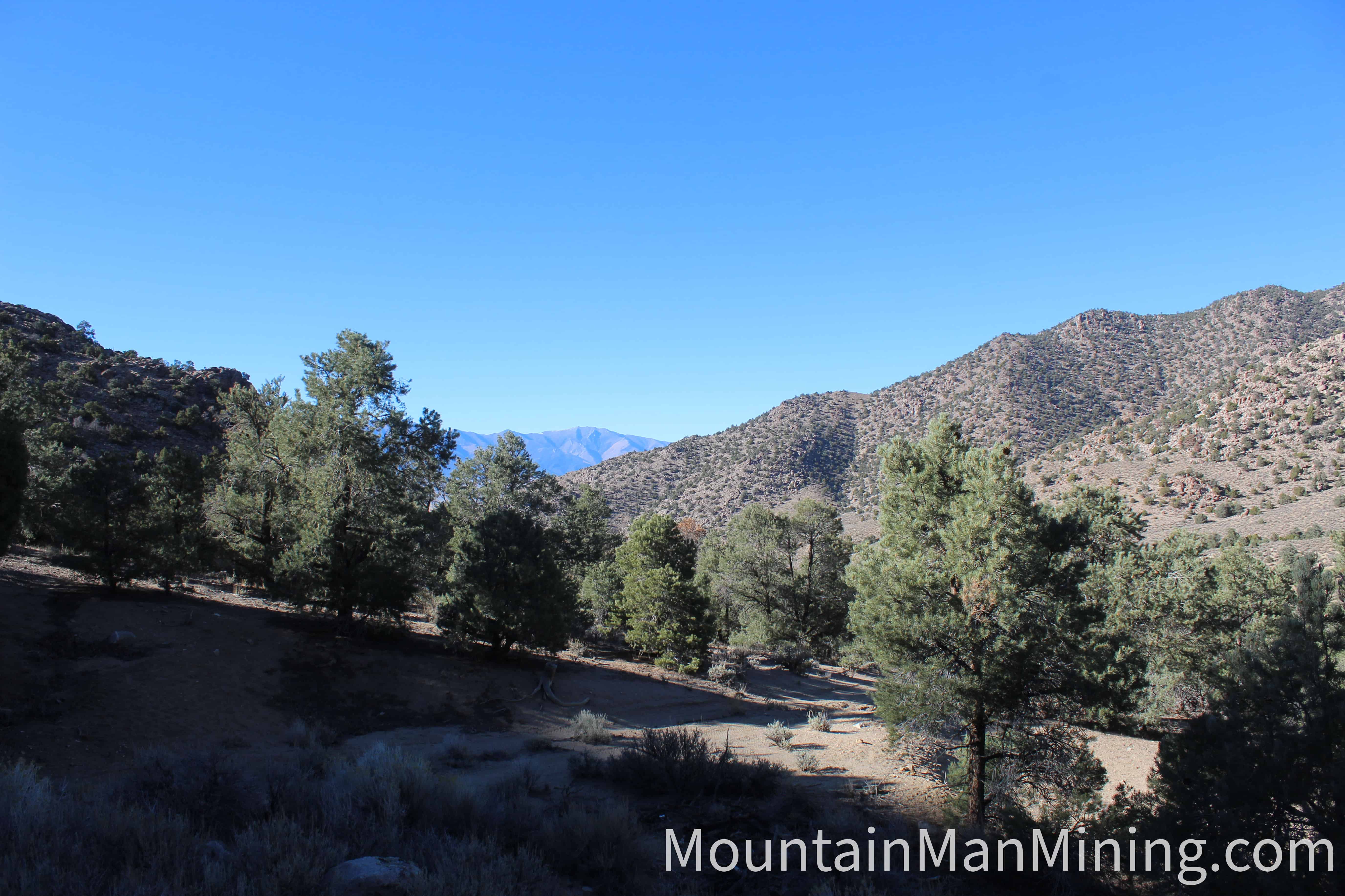 The Enriquez &mdash; The claim area with the range crest beyond