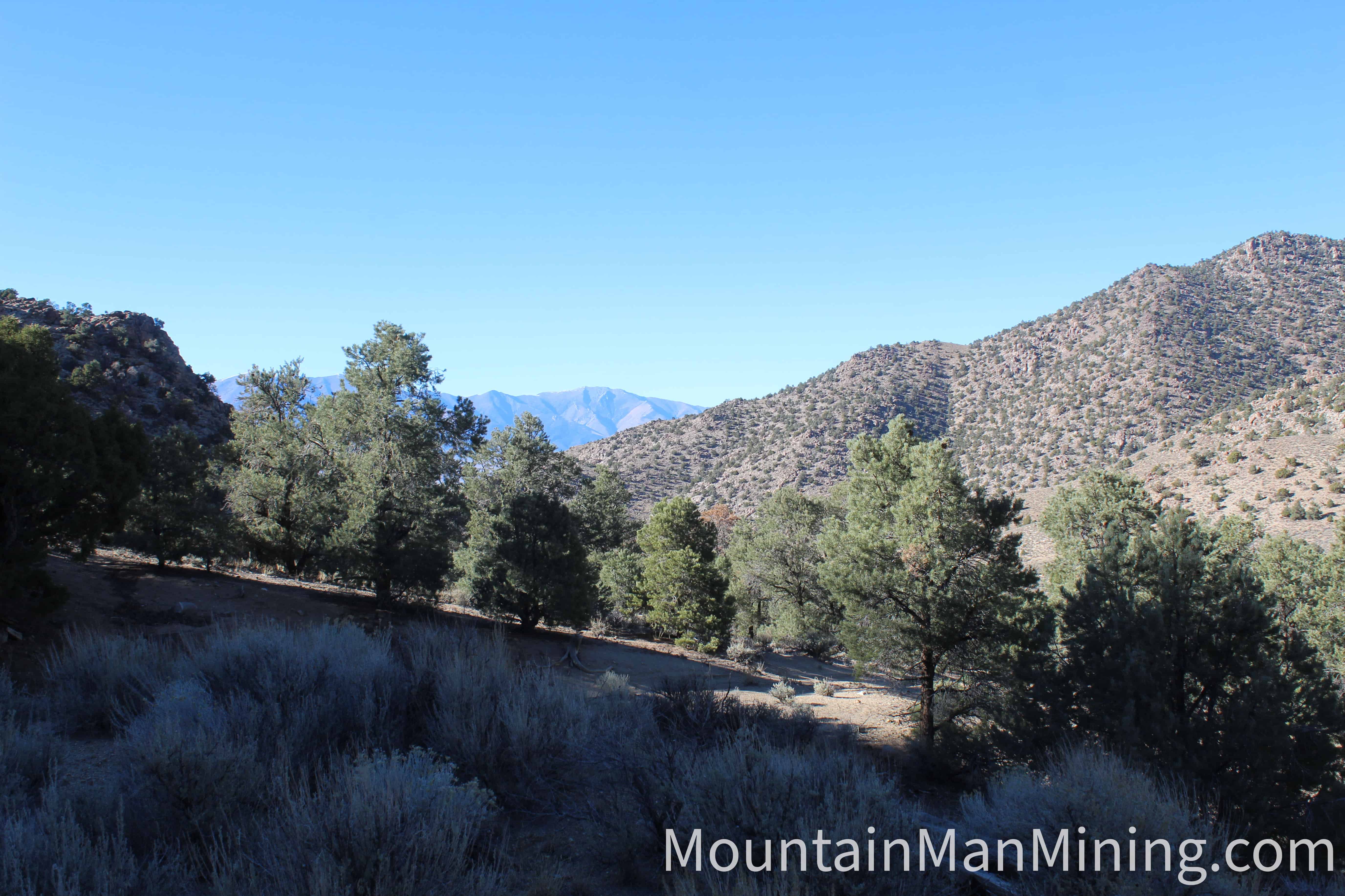 The Enriquez &mdash; View down-canyon toward Big Smoky Valley