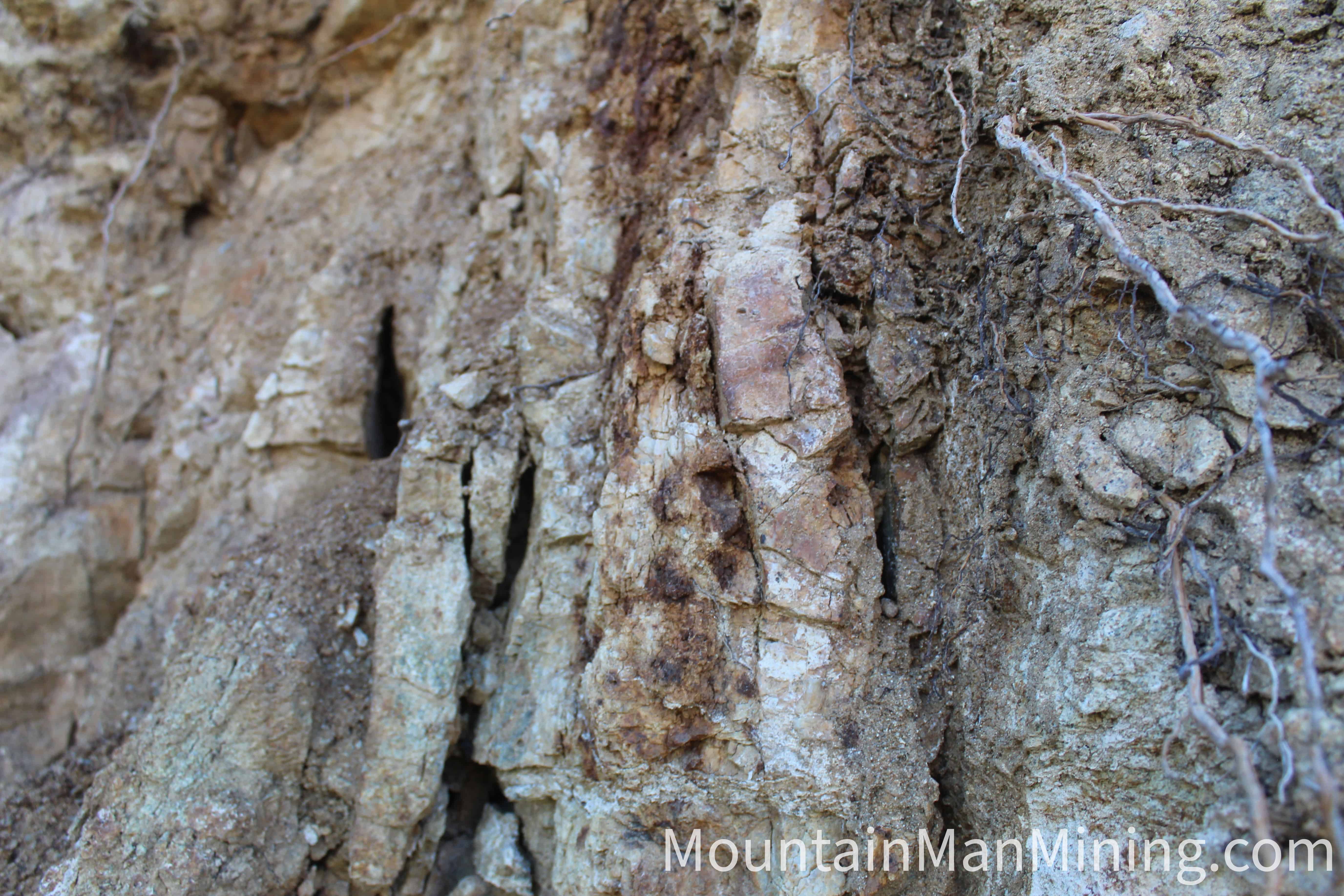 The Enriquez &mdash; Sheared granite and quartz along the vein structure