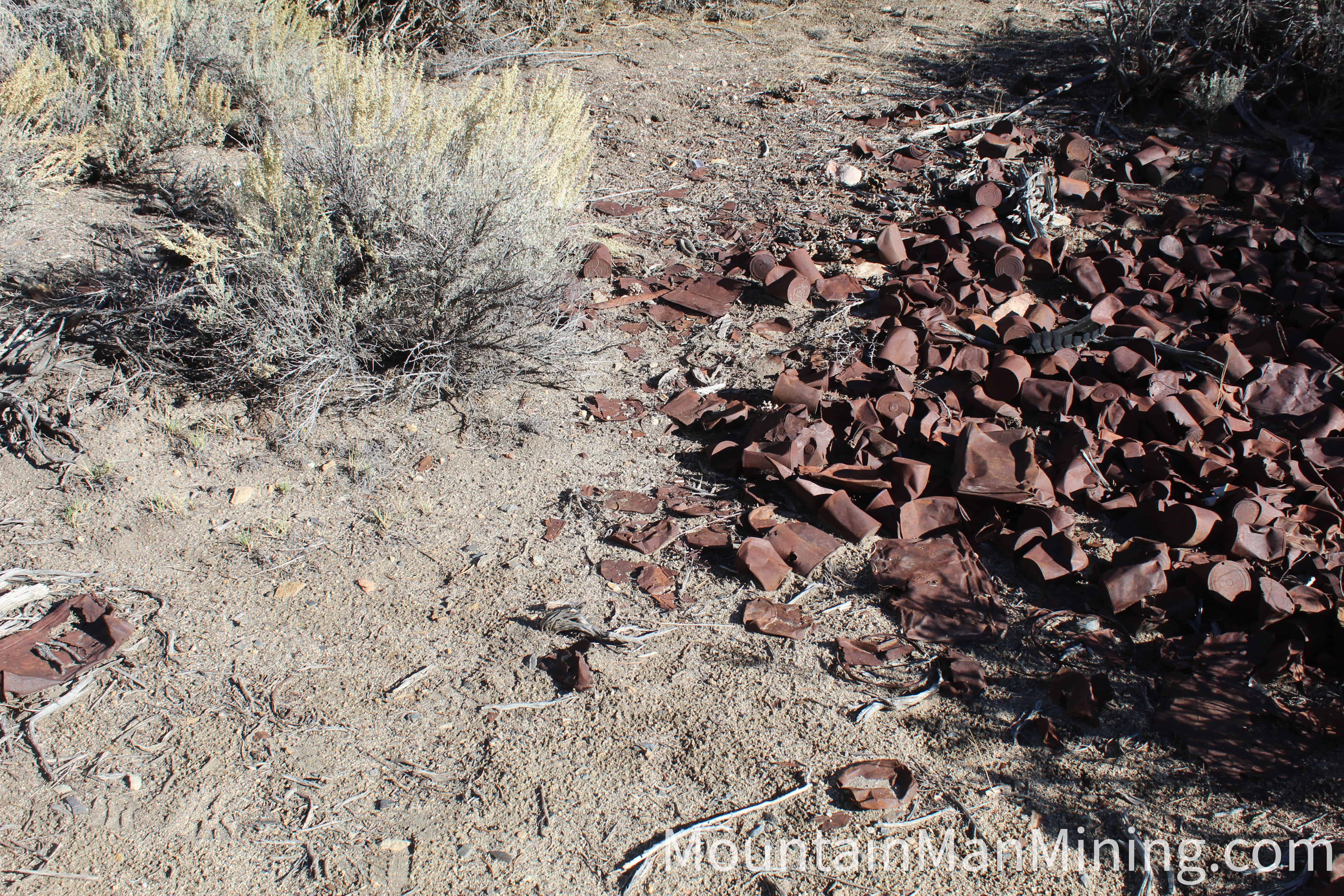 The Enriquez &mdash; Rusty, copper-stained rock on the dump