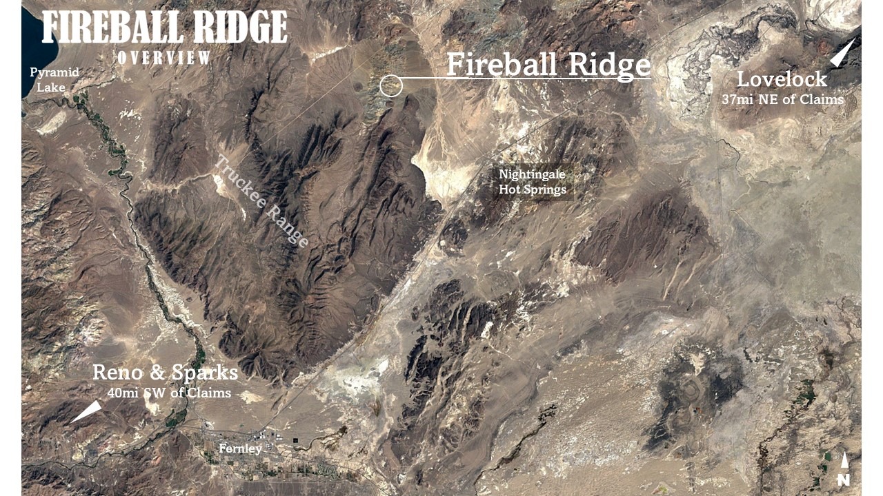 An overview of the Fireball Ridge claim, one of the cheap abandoned mines for sale at MountainManMining.com
